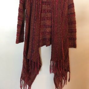 Forever 21 open front sweater with fringe